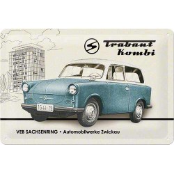 Placa metalica - Trabant - 20x30 cm